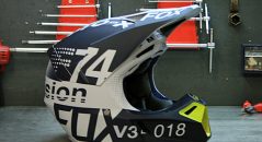 Il casco FOx V3 2018, come modificato DRAFTR